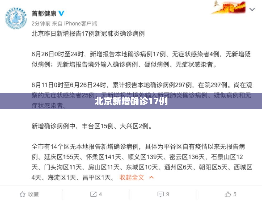 北京新增确诊17例(北京新增确诊17例是哪里的)