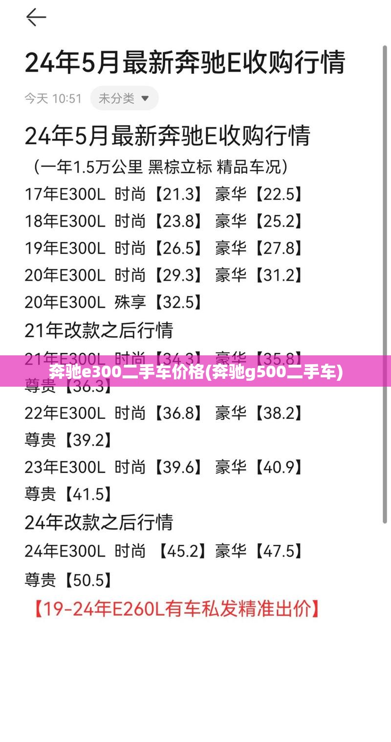 奔驰e300二手车价格(奔驰g500二手车) 奔驰e300二手车价格(奔驰g500二手车)