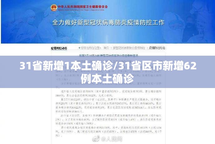 31省新增1本土确诊/31省区市新增62例本土确诊