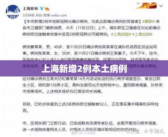 上海新增2例本土病例(上海新增确诊) 上海新增2例本土病例(上海新增确诊)