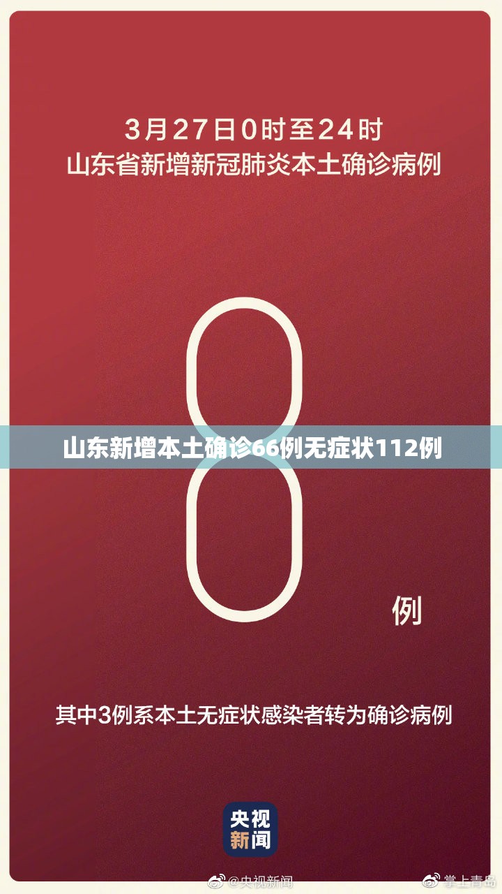 【山东新增本土确诊66例无症状112例,山东确诊病例】