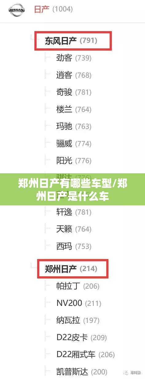 郑州日产有哪些车型/郑州日产是什么车 郑州日产有哪些车型/郑州日产是什么车