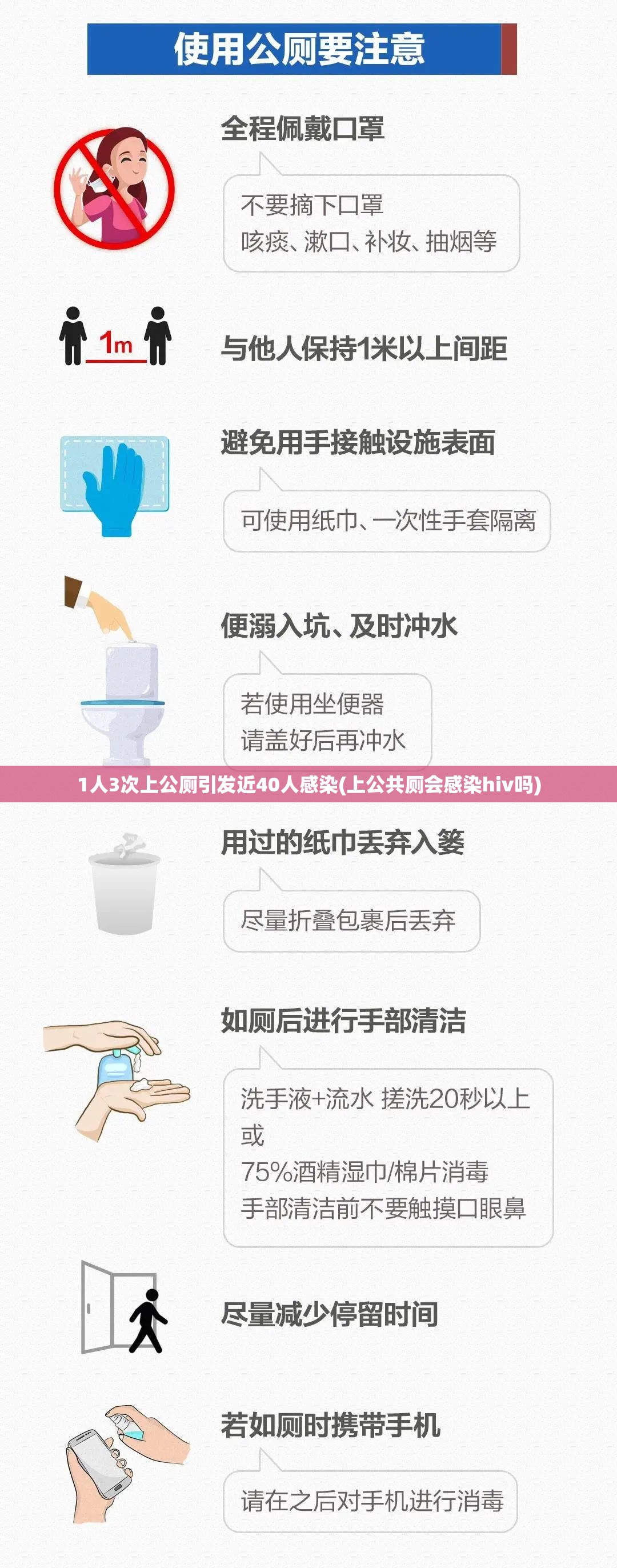 1人3次上公厕引发近40人感染(上公共厕会感染hiv吗) 1人3次上公厕引发近40人感染(上公共厕会感染hiv吗)