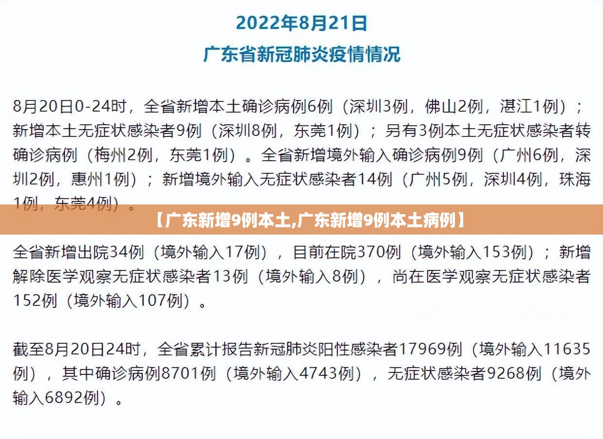 【广东新增9例本土,广东新增9例本土病例】 【广东新增9例本土,广东新增9例本土病例】