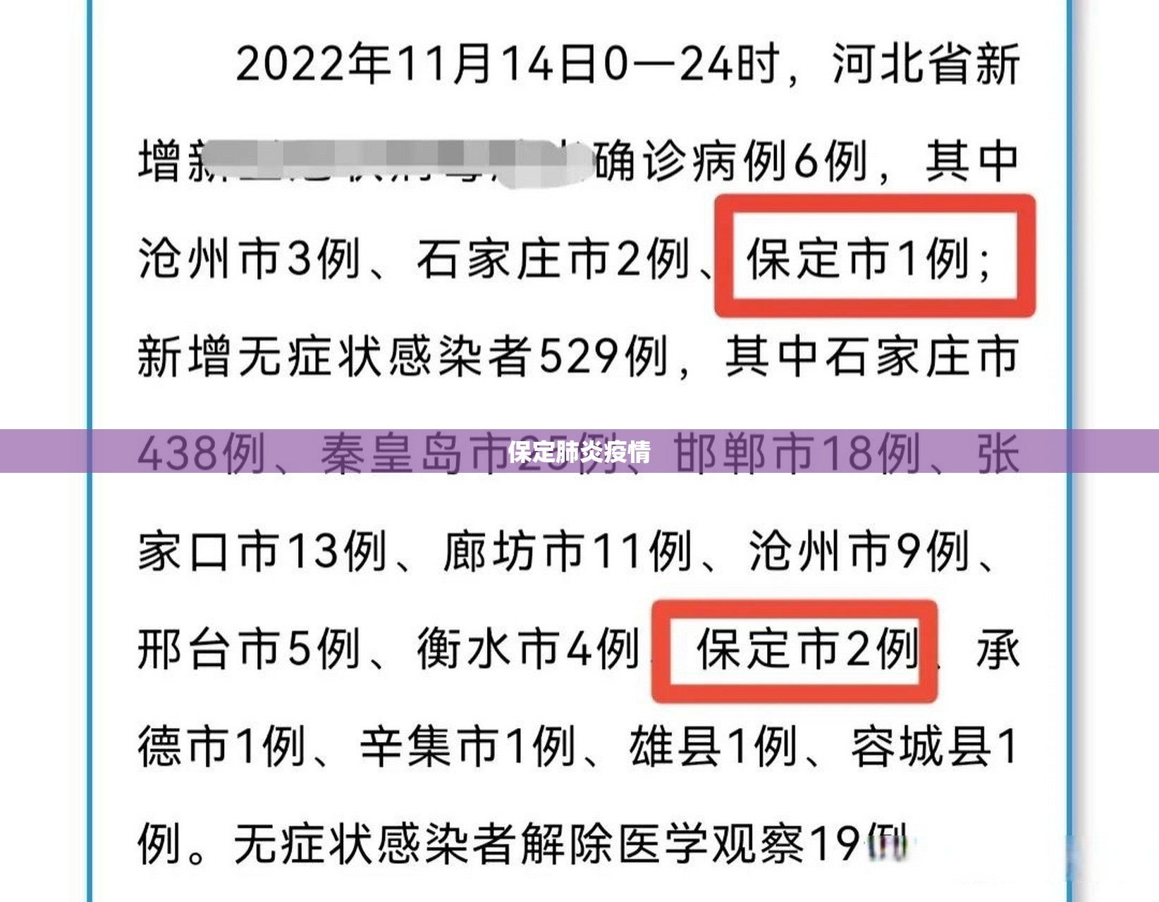 保定肺炎疫情/保定疫情封城时间