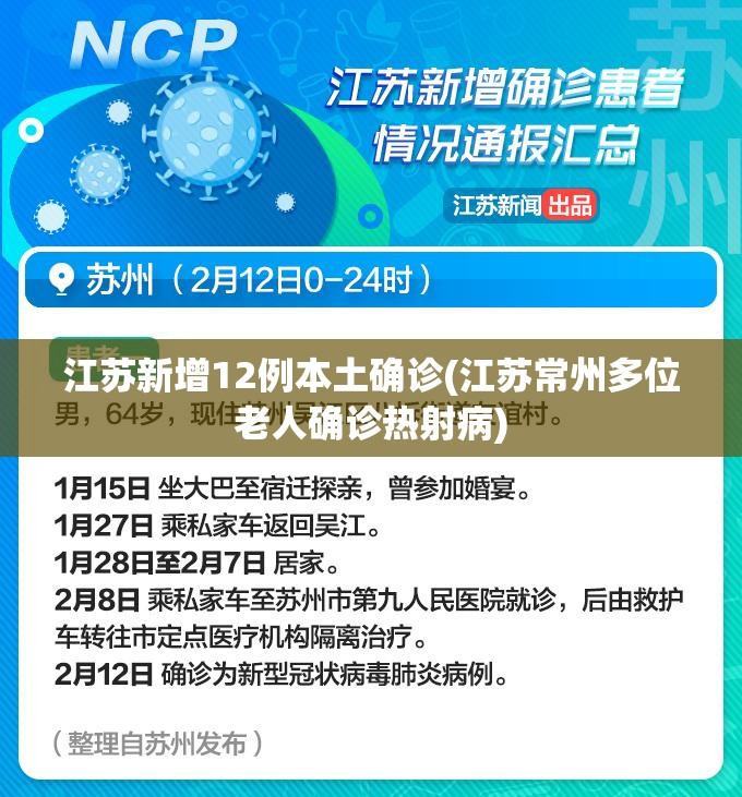 江苏新增12例本土确诊(江苏常州多位老人确诊热射病) 江苏新增12例本土确诊(江苏常州多位老人确诊热射病)