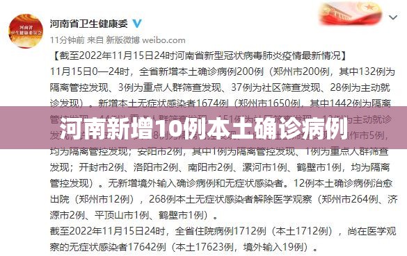 【河南新增10例本土确诊病例,河南新增10例本土确诊病例详情】 【河南新增10例本土确诊病例,河南新增10例本土确诊病例详情】