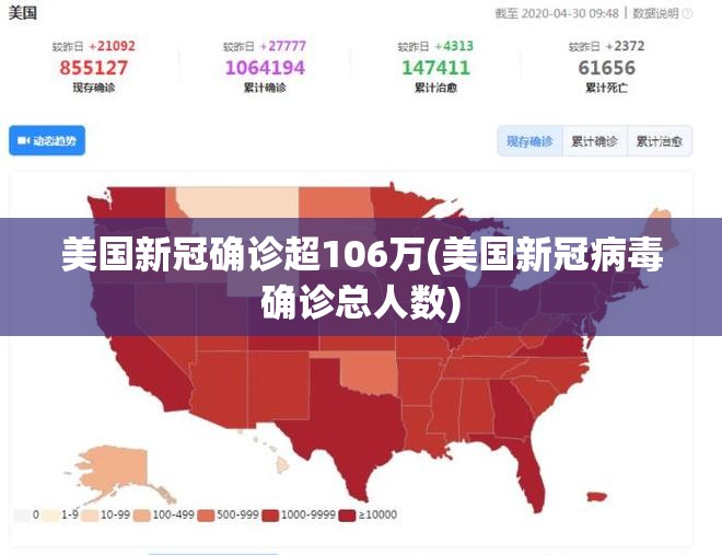 美国新冠确诊超106万(美国新冠病毒确诊总人数) 美国新冠确诊超106万(美国新冠病毒确诊总人数)
