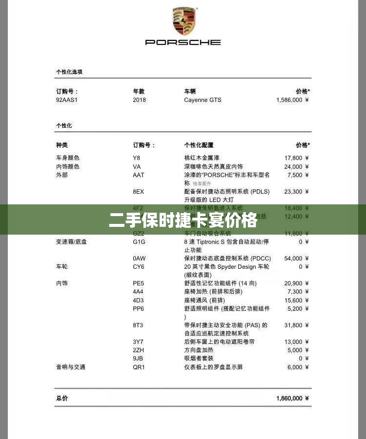 二手保时捷卡宴价格/二手保时捷卡宴价格表2019