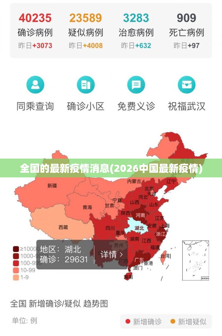 全国的最新疫情消息(2026中国最新疫情)