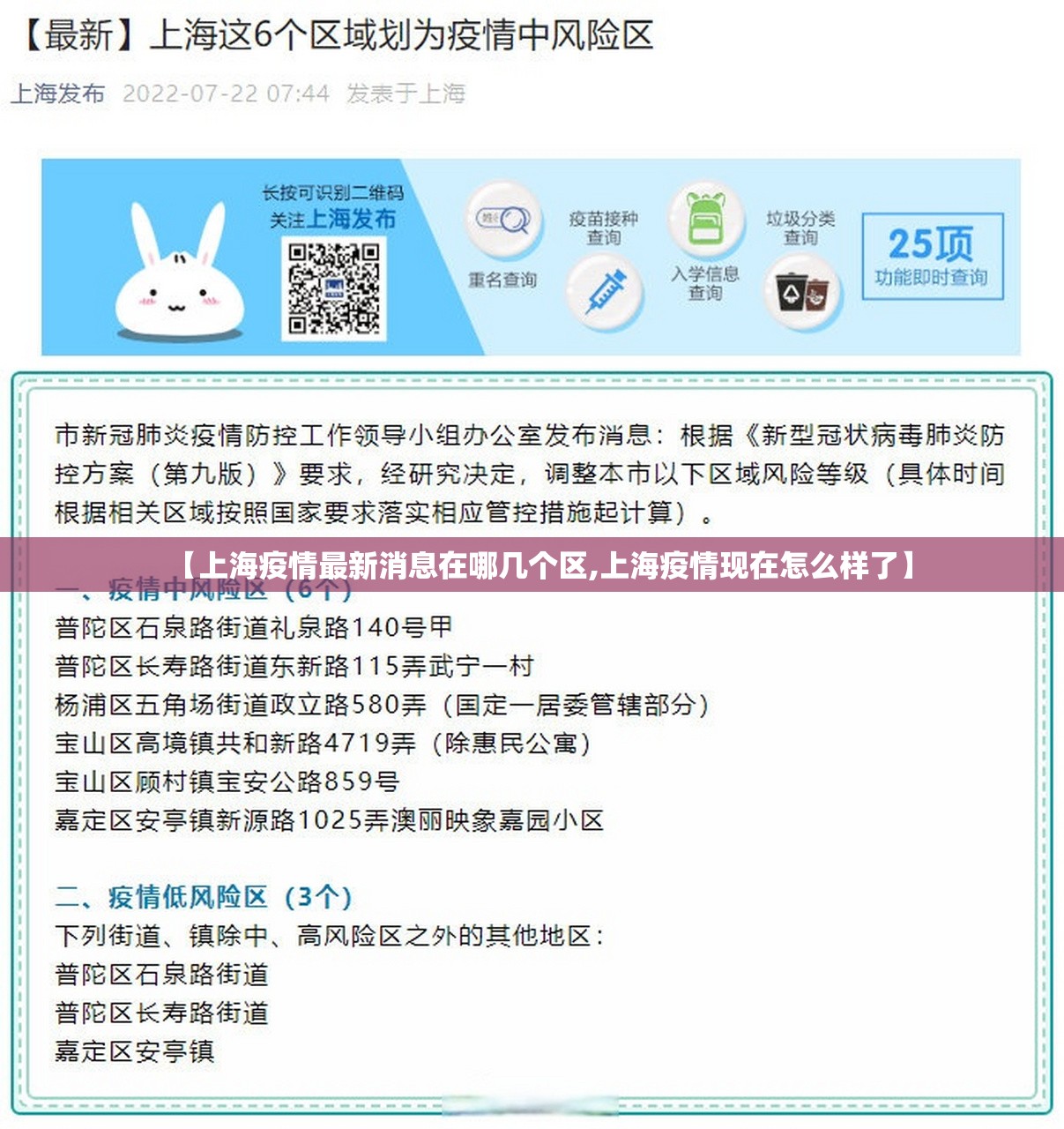【上海疫情最新消息在哪几个区,上海疫情现在怎么样了】
