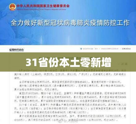 31省份本土零新增(31省新增本土1621 16151) 31省份本土零新增(31省新增本土1621 16151)