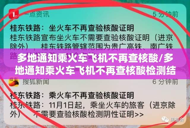 多地通知乘火车飞机不再查核酸/多地通知乘火车飞机不再查核酸检测结果 多地通知乘火车飞机不再查核酸/多地通知乘火车飞机不再查核酸检测结果
