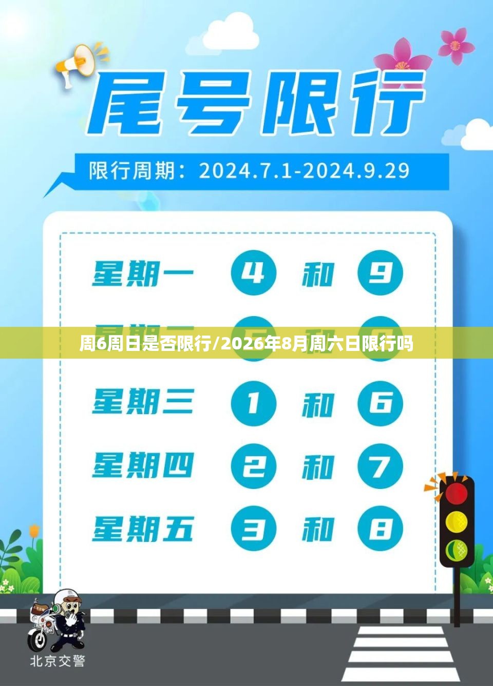 周6周日是否限行/2026年8月周六日限行吗 周6周日是否限行/2026年8月周六日限行吗
