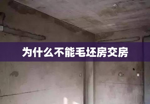 【为什么不能毛坯房交房,为什么毛坯房不能长期住】 【为什么不能毛坯房交房,为什么毛坯房不能长期住】